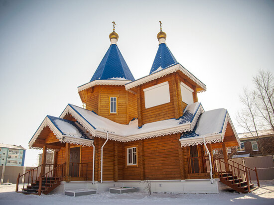     Храма в честь иконы Божией Матери «Скоропослушница» с. Таловка Прибайкальского района Бурятии. Фото: пресс-служба Улан-Удэнской и бурятской Епархии.