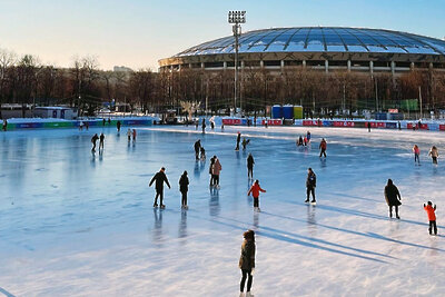    Каток в «Лужниках» ©Пресс-служба спорткомплекса «Лужники»