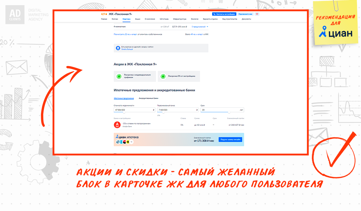 Как оформить карточку ЖК на Циане: пошаговое руководство для застройщика |  AdClients | Дзен