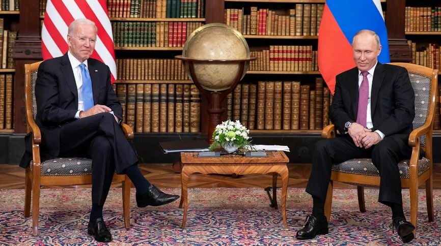 Встреча Путина и Байдена (иллюстрация из открытых источников)