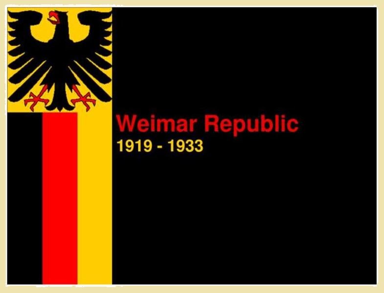 Флаг Веймарской республики. Веймарская республика 199-1933 гг.