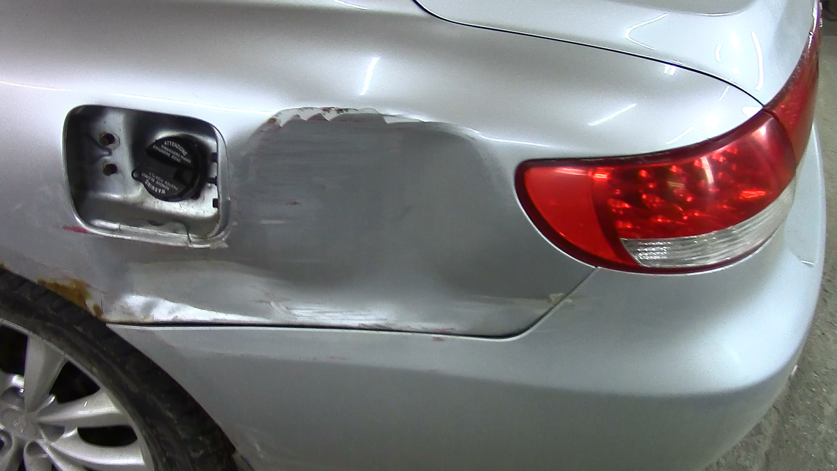 Вмятина не сложная.