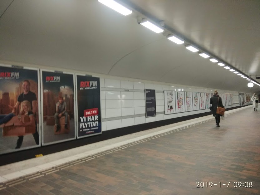 Метро в Стокгольме. Фото автора