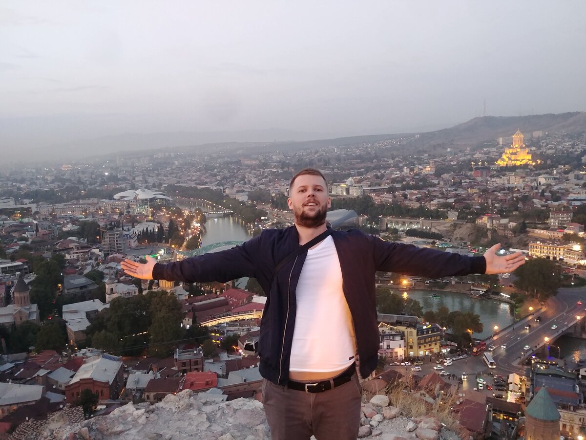Супер вид на Тбилиси с крепостной башни!