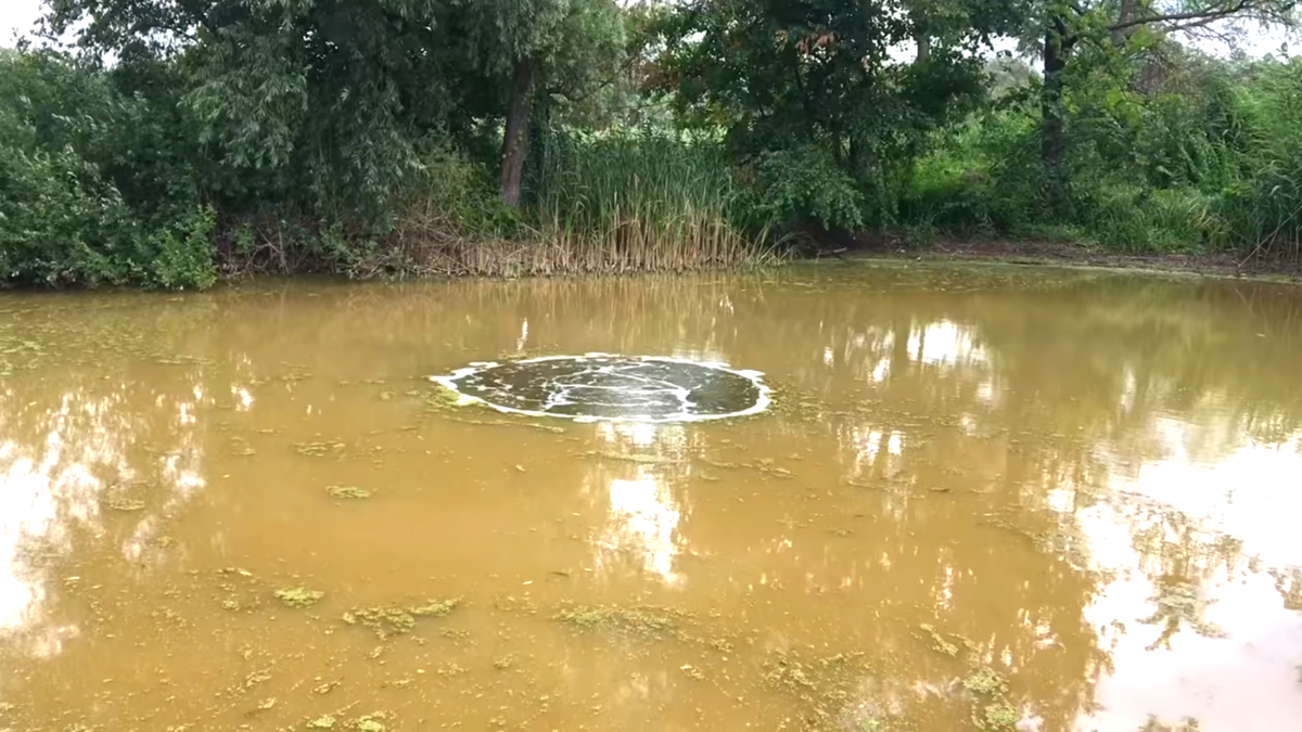 Запустили донный аэратор