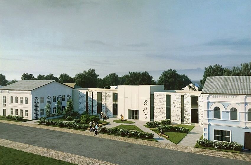 Архитектурная концепция музея "Дорога к Пушкину" в Погорелом Городище. Фото с сайта создаваемого музея