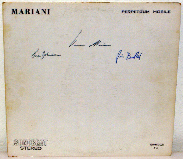 Одна из копий альбома группы Mariani «Perpetuum Mobile».  www.discogs.com