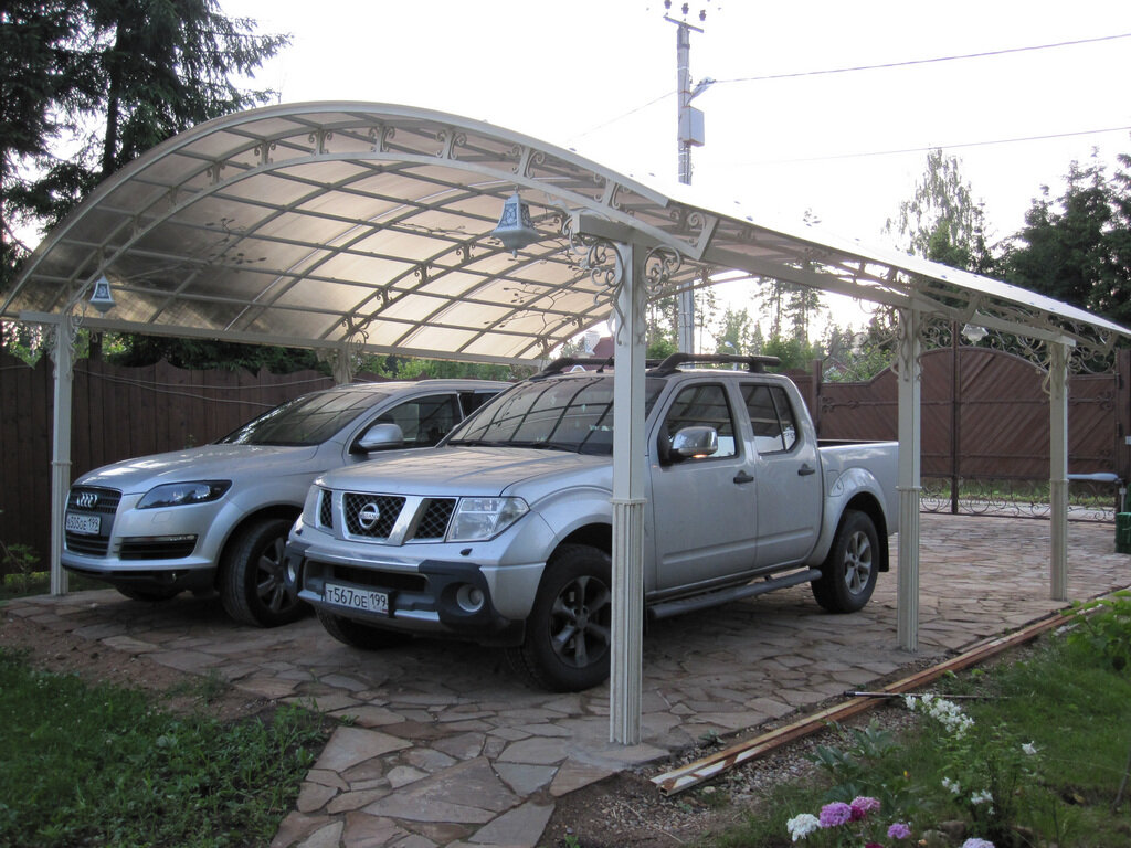 📌Стоянка под автомобиль на даче | Землечист | Благоустройство | Дзен