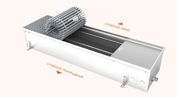 Конвектор ЕВа с дренажным отверстием.