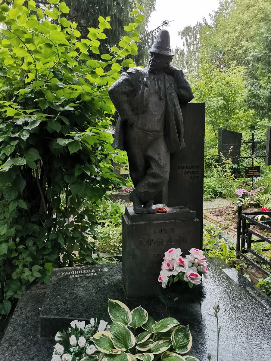 Могила Никулина на Новодевичьем кладбище