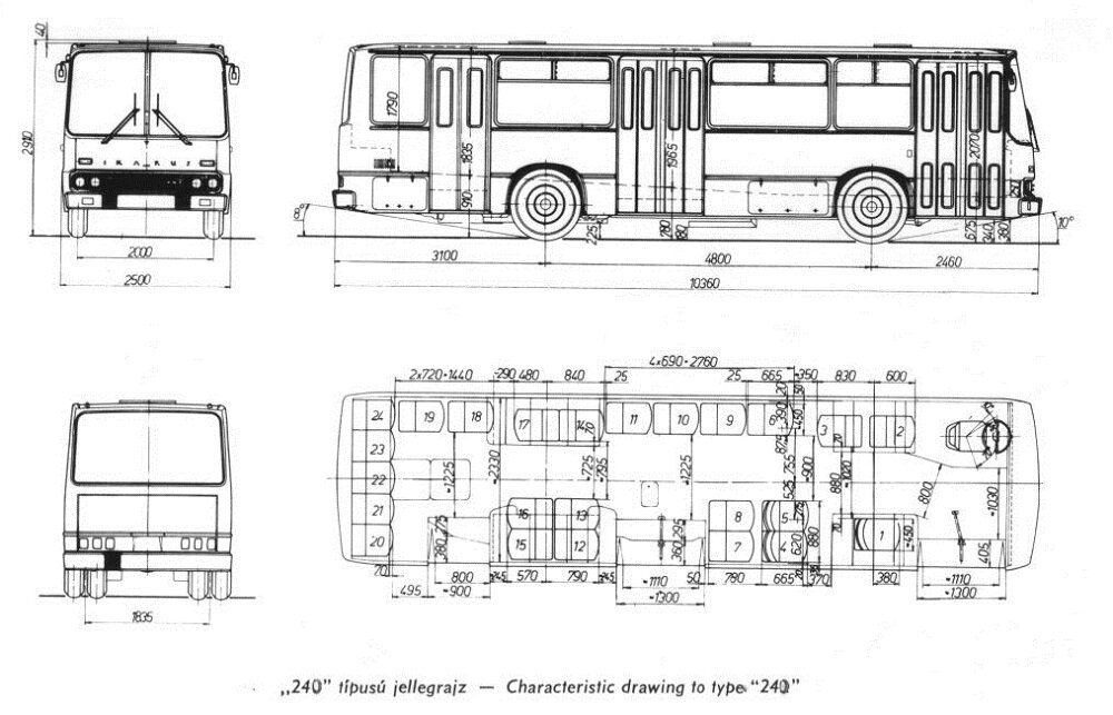 Икарус 260 чертеж