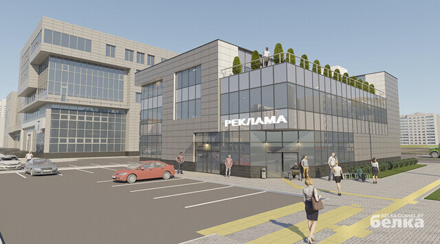 ВИД СО СТОРОНЫ ПЕРЕКРЁСТКА ПР-Т РЕЧИЦКИЙ – УЛ. КОСАРЕВА