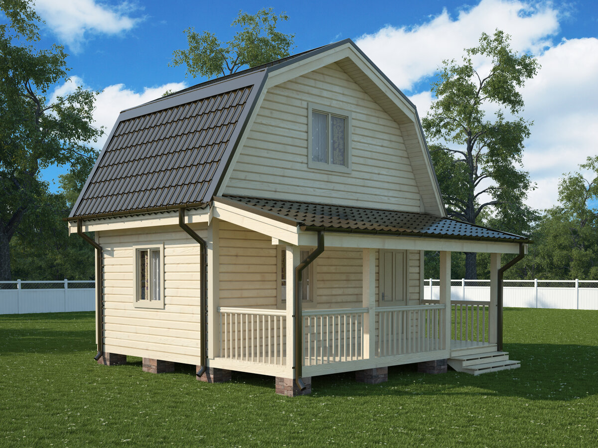 Дачный дом строится по самым простым технологиям с минимальными требованиями