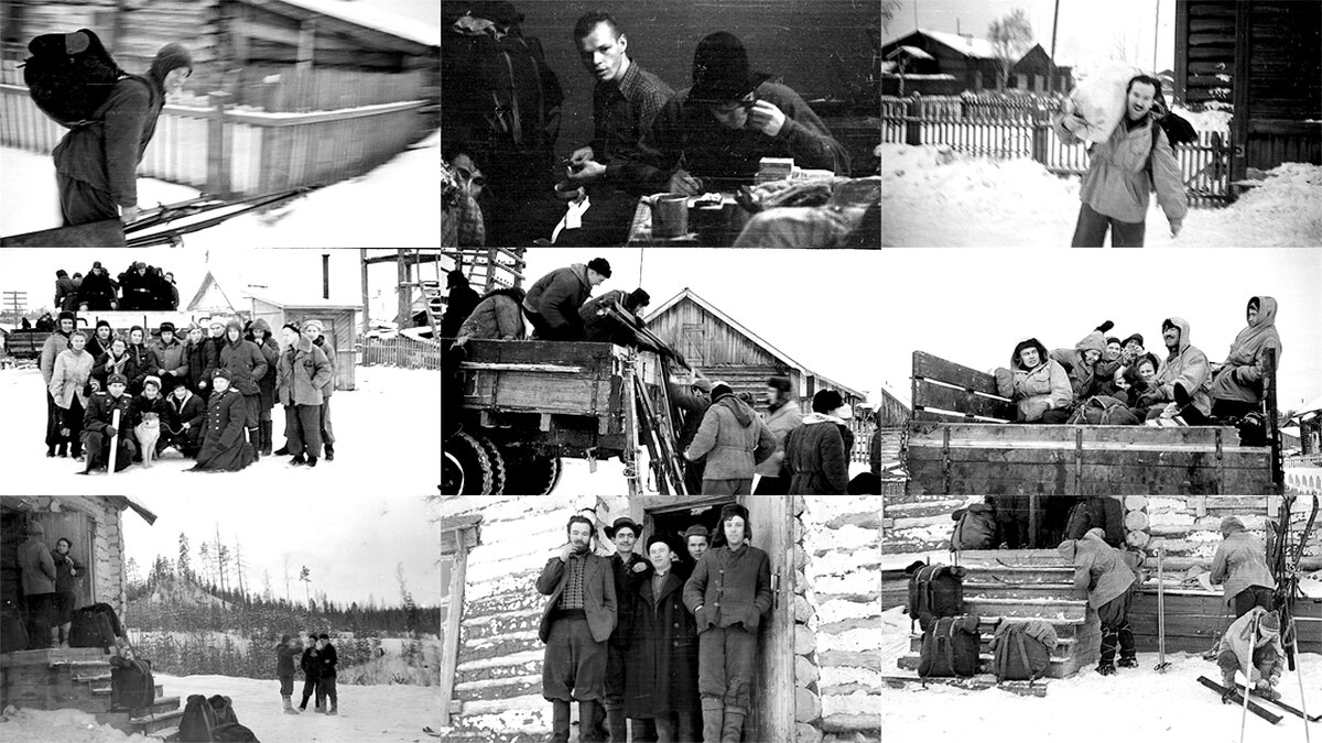 Перевал Дятлова. Коллаж. 