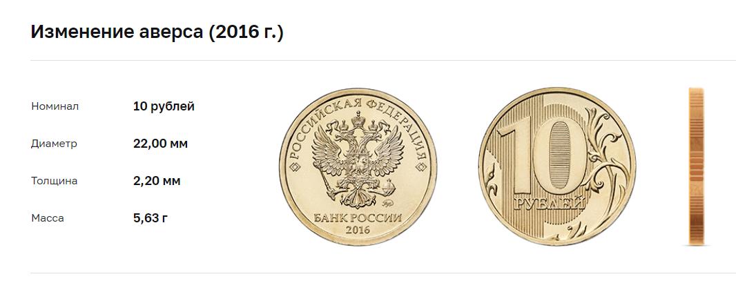 5 Рублей орлом вверх. Толщина монет России.