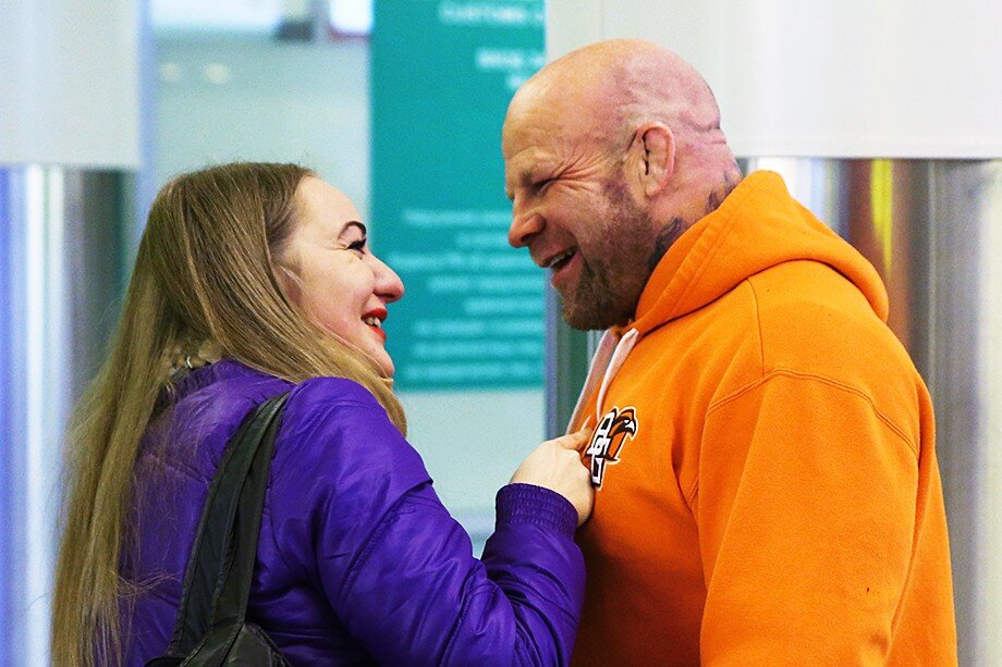 Евгения и Джефф Монсон.Фото: Артём Коротаев/ТАСС