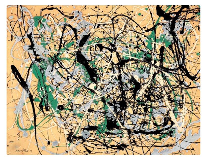 Картина американского художника Джексона Поллока «Номер 17» 1949 г.