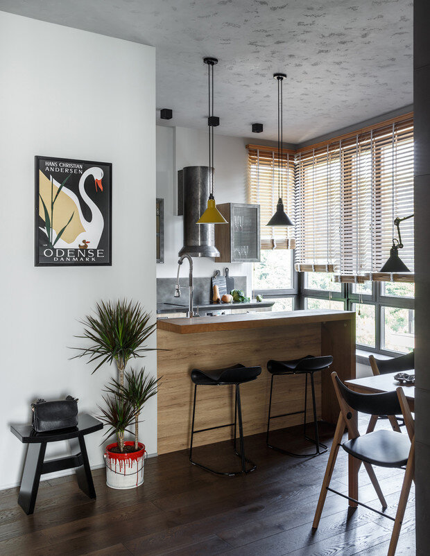 Кухня, Scavolini Diesel. Техника, Smeg. Краска для стен, Little Greene. Аксессуары, магазин Design Boom. Кашпо, салон «Предметы». ФОТО МИХАИЛ ЛОСКУТОВ. СТИЛЬ ДАША СОБОЛЕВА