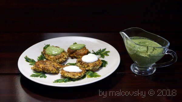 Котлеты из кабачков с грибами