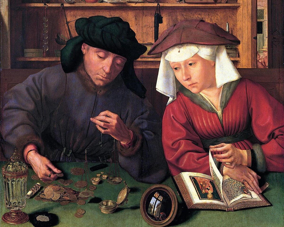 Квентин Массейс «Меняла с женой». Источник: wikipedia.org