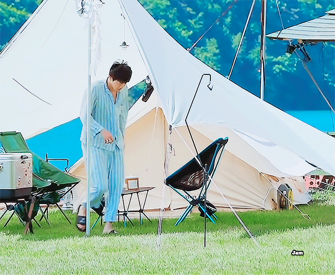 BTS. Jin in pajama.