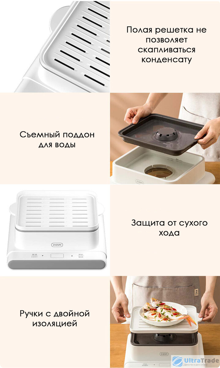 Пароварка Xiaomi Zhenmi Net Red Health Steamer | UltraTrade.ru | Дзен