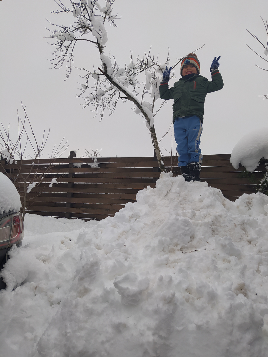                                Наша невероятно снежная зима! Краснодар, Январь 2022г.