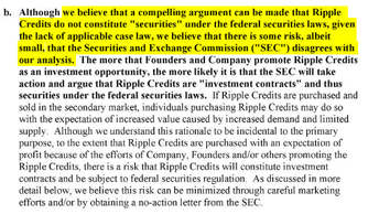 Юридические что XRP не является ценной бумагой, записки доказывают.