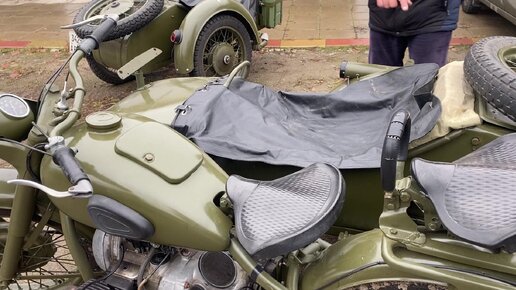 Мужики в гараже восстановили два редких военных мотоцикла СССР. М72 и ...