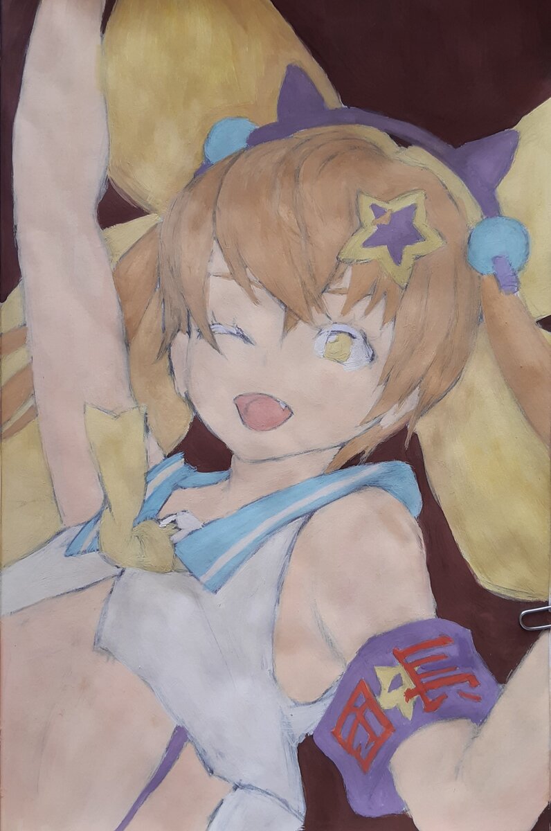 В процессе покраса