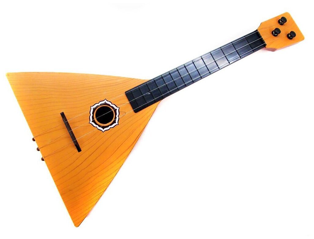 Музыкальный символ русского народа. Первые  упоминания об этом инструменте датируется 17 веком. Однако массовую популярность получил лишь через столетия. Является трёхструнным щипковым инструментом с треугольным корпусом из дерева произошёл от восточной домбры. Длина балалайки  варьируется от 600 мл(прима) до 1,7 м контрабас. Инструмент не зря получил статус народного. Корень в слове "балайка" такой же, как и в "балакать", т. е ненавязчиво говорить. Инструмент характеризуется нежным, но громким звуком. С его помощью получаются душевные и слегка печальные мелодии. Используют инструмент в качестве сольного или в оркестра. Распространённые приёмы-бряцание, дроби, тремоло(дрожащий) вид мелизма. 