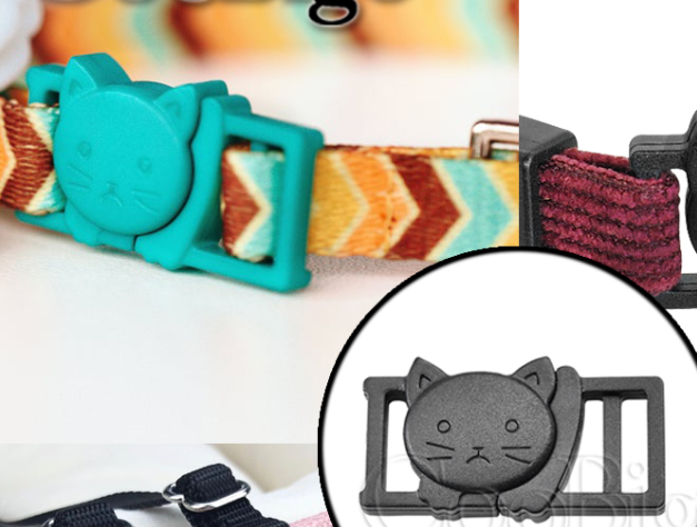 Пряжка для кошачьего ошейника, туго открывается