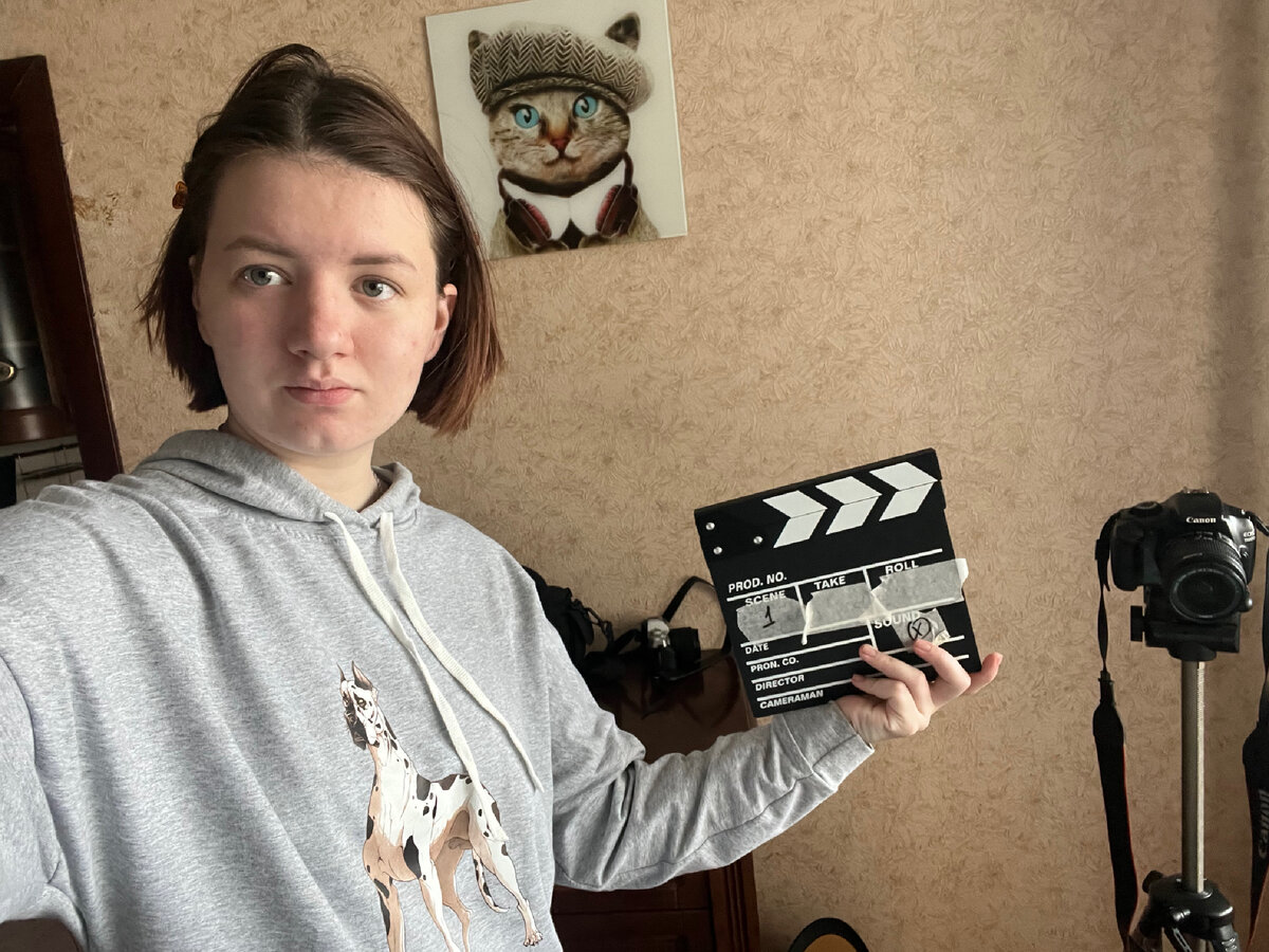 Я на съемках фильма