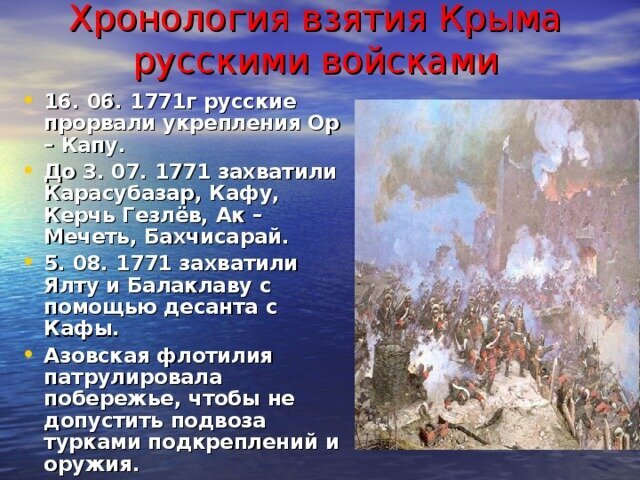 В результате французских и польских интриг турецкий султан в 1768 году объявил войну России.