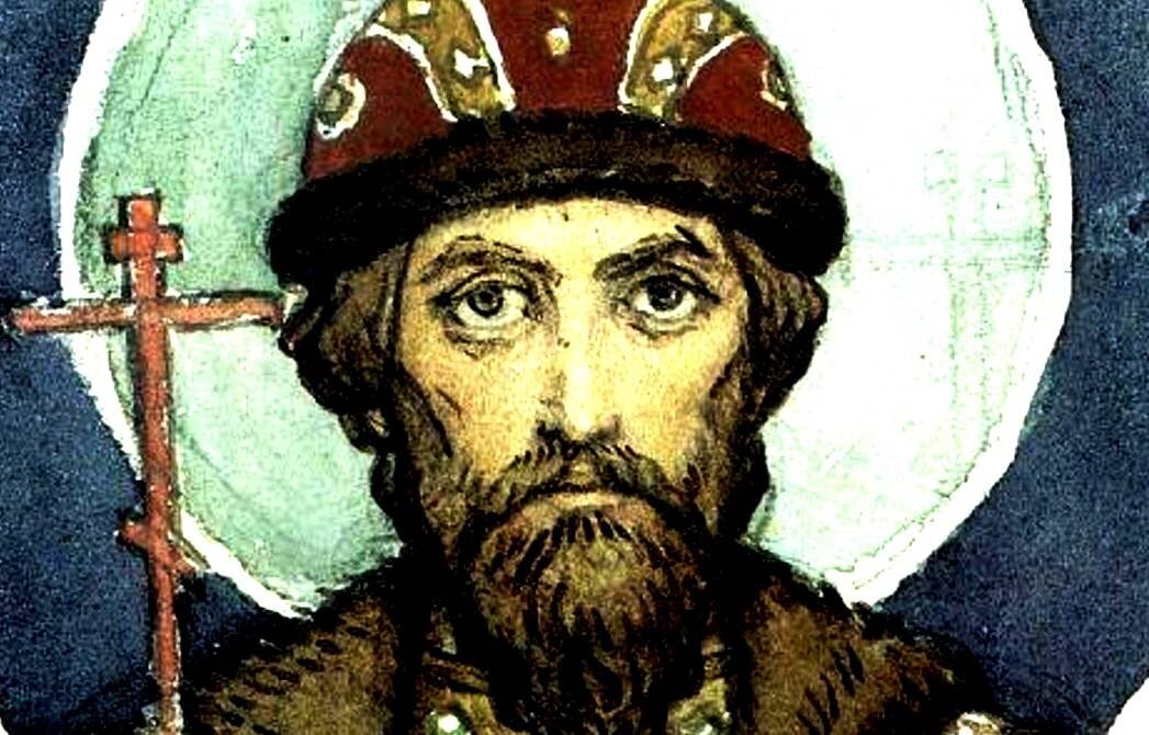 Андрей Боголюбский (Виктор Васнецов. Эскиз росписи Владимирского собора в Киеве, 1885—1896. Государственная Третьяковская галерея, Москва). Источник: Википедия. 