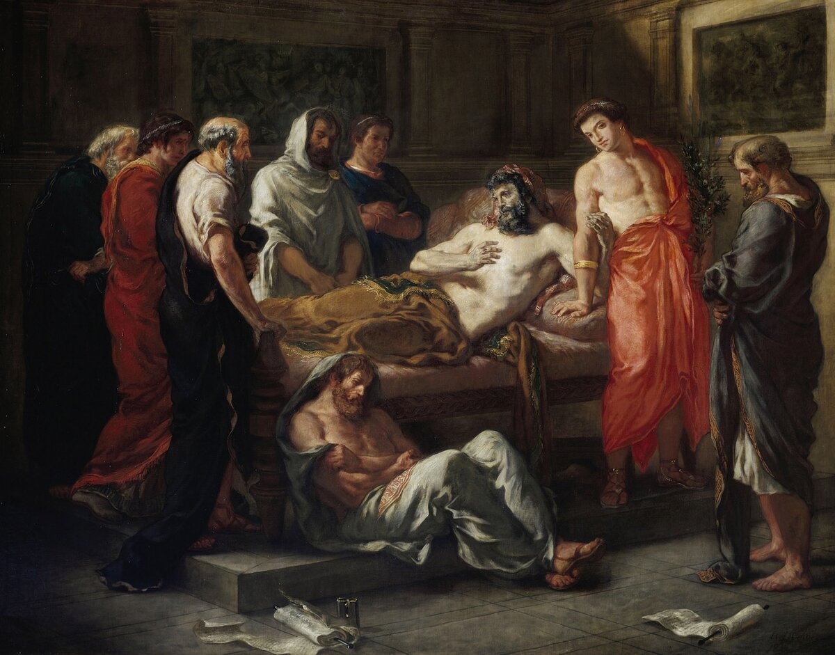 Эжен Делакруа. "Последние слова императора Марка Аврелия" 