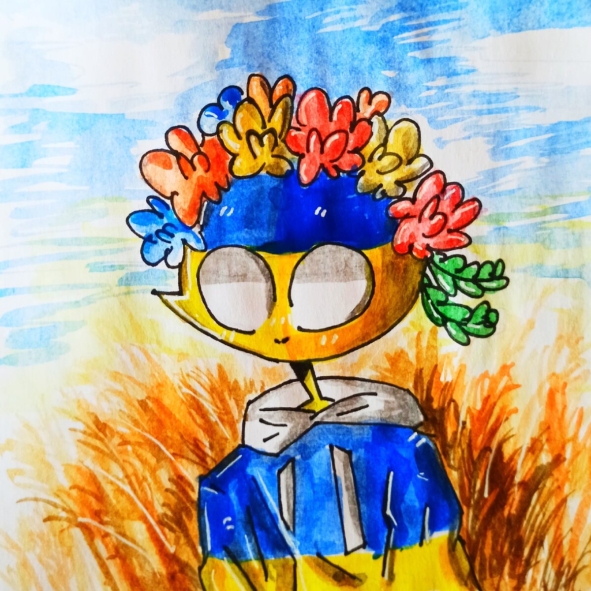 цвета получились слишком яркие, извиняюсь, если вам режет глаза👉👈