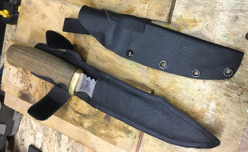 Кожу на выкид. Примеряем пластик.