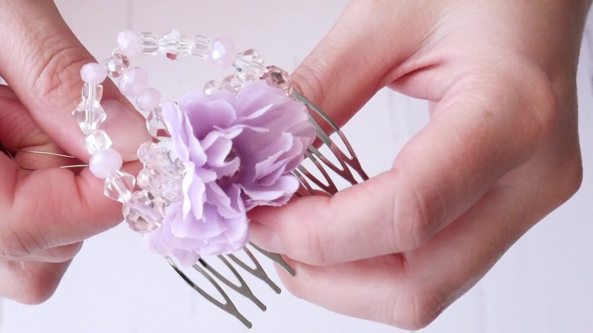 Как сделать своими руками украшение для волос в виде цветка