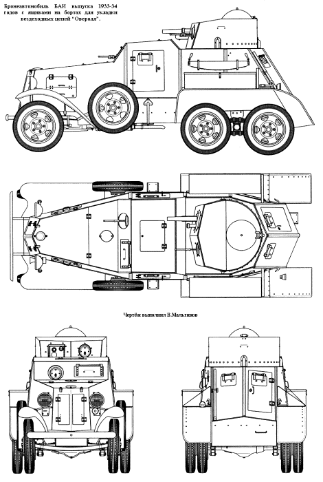 
Чертежи БА-И. /Фото: militaryarms.ru
