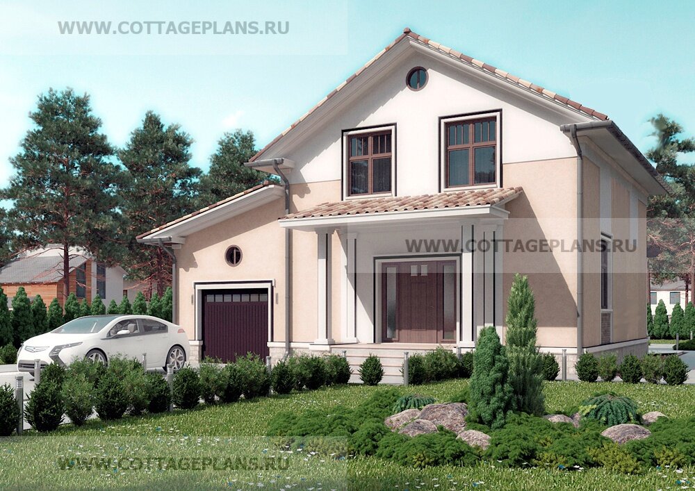 Фасады дома. Источник фото: https://www.cottageplans.ru