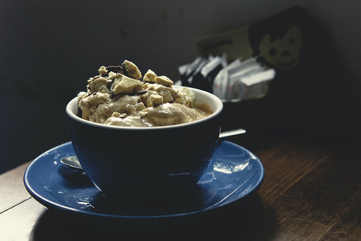 Аффогато в Италии едят ложками