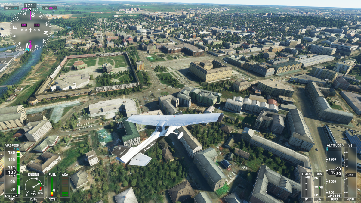 Тула(Кремль, Площадь, Гостиный двор) в Microsoft Flight Simulator