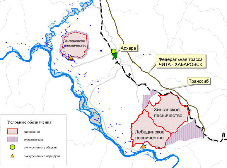 Карта архара амурская область