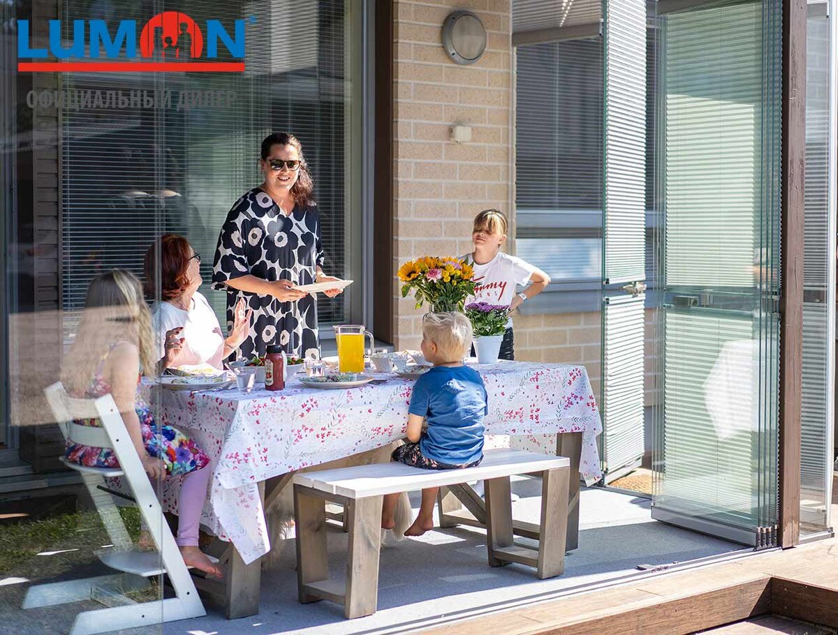 Финская терраса с остеклением