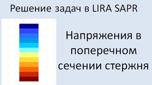 Lira Sapr Определение напряжений в сечении стержня