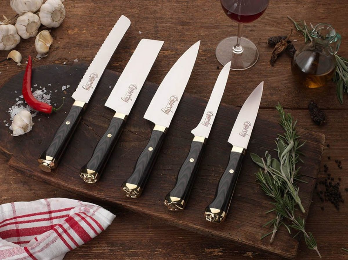 Кухонный нож. Красивые кухонные ножи. Лучшие кухонные ножи. Набор ножей для кухни.