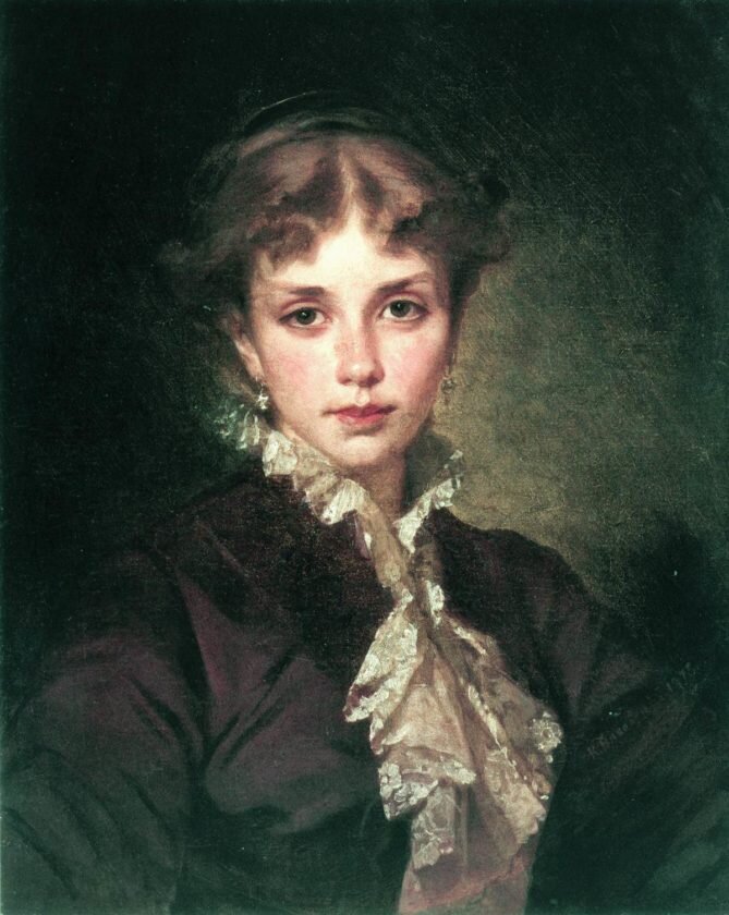Женский портрет. Маковский К.Е. 1878