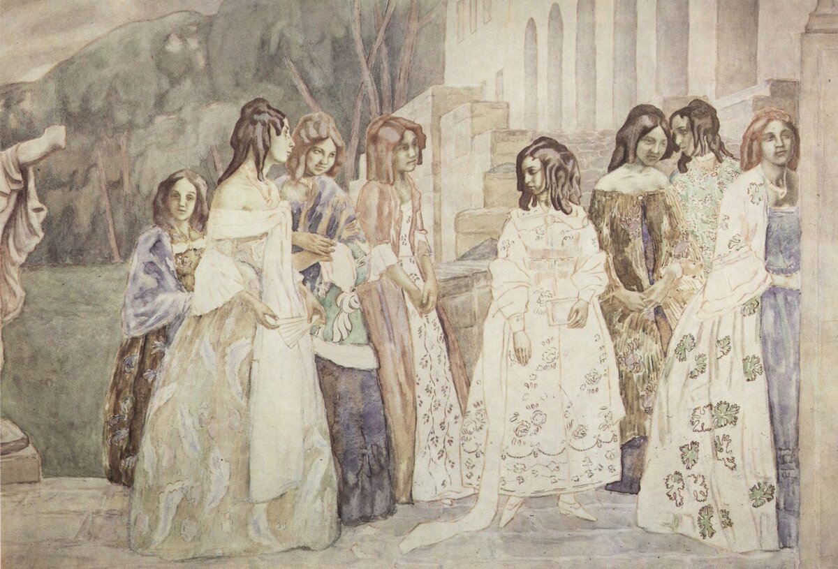 В. Э. Борисов-Мусатов. Реквием. 1905 г.