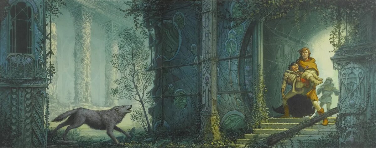 Изображение к книге «Трон из костей дракона», Тэда Уильямса, источник https://www.tadwilliams.com/